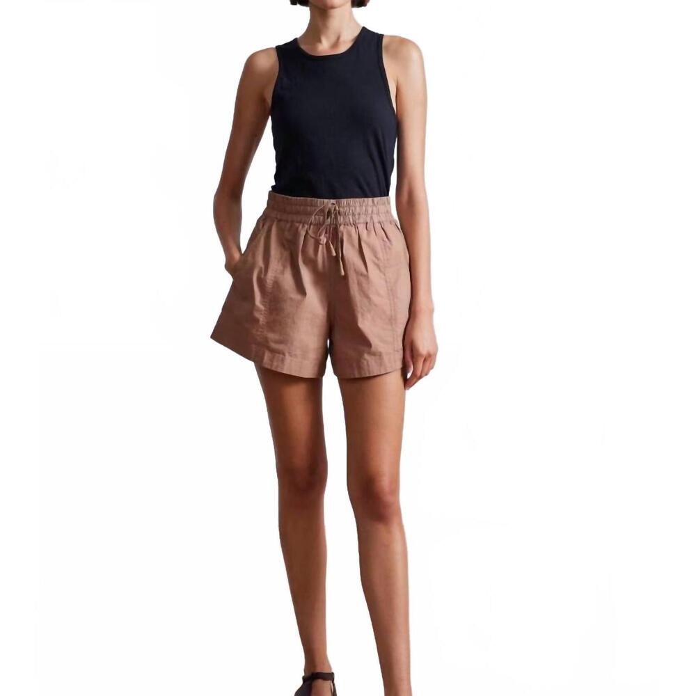 NEW APIECE APART trail short in deep khaki